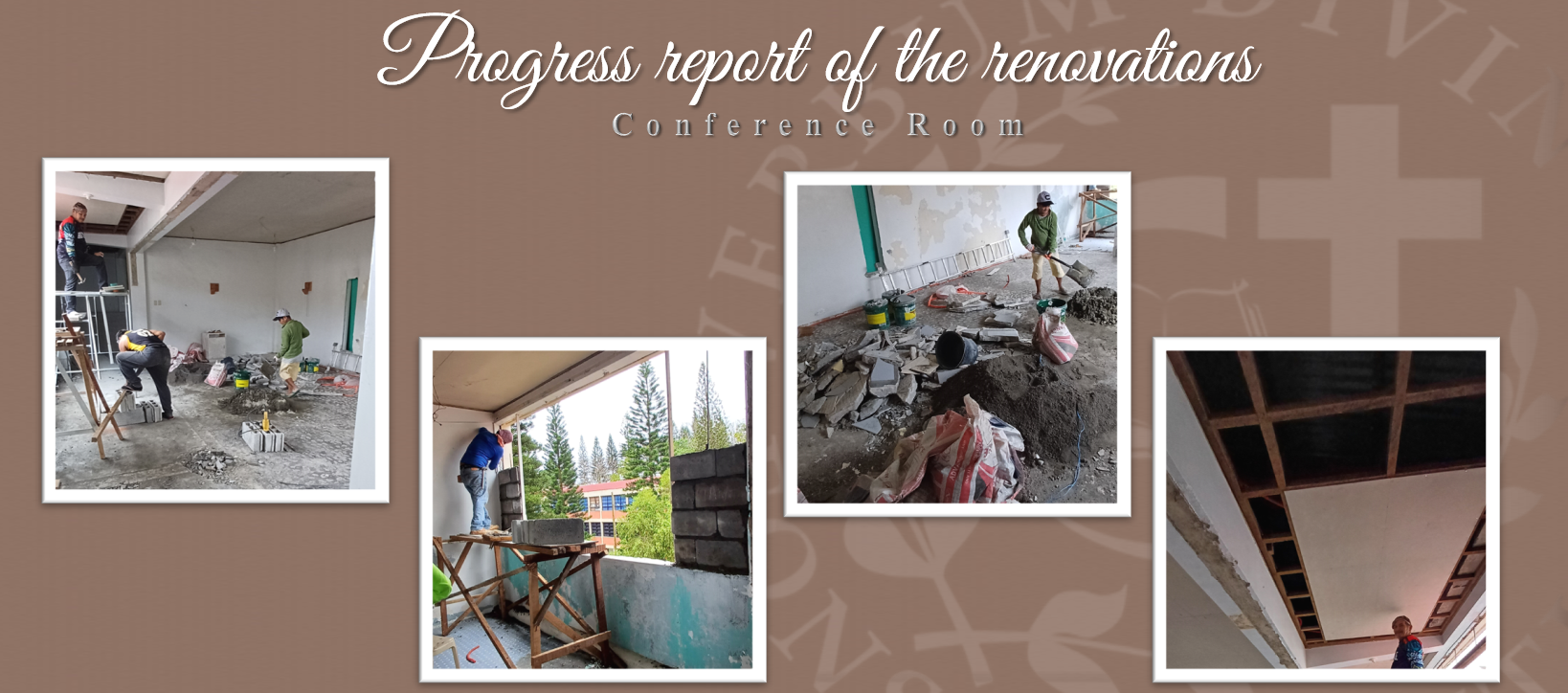 Progress report on the Renovations (Conference Room)